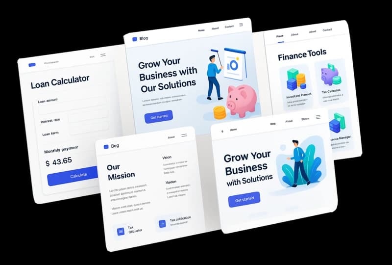 MoneyControl Landing Page